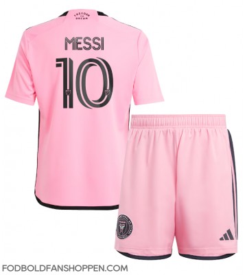 Inter Miami Lionel Messi #10 Hjemmebanetrøje Børn 2024-25 Kortærmet (+ Korte bukser)